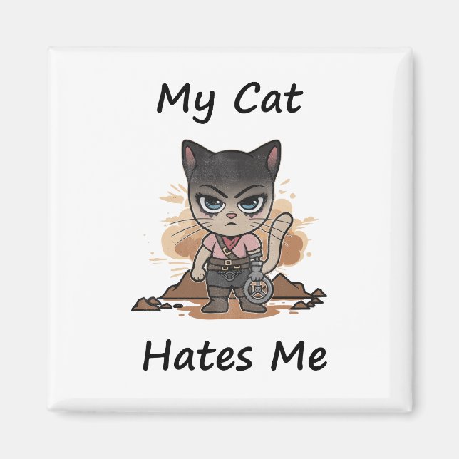 Imán Gato caprichoso (Frente)