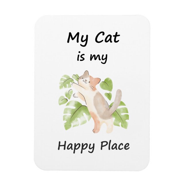 Imán Gato caprichoso (Vertical)