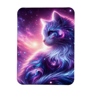 Imán Gato Celestial Galaxia Mística Cósmica