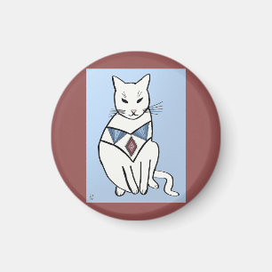 Imán Gato con el cuello del diamante