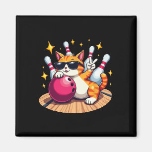 Imán Gato Cuto Con Sombrillas Gato Jugando Bolas Para H