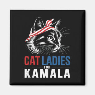 Imán Gato Damas Para El Presidente Kamala Harris 2024