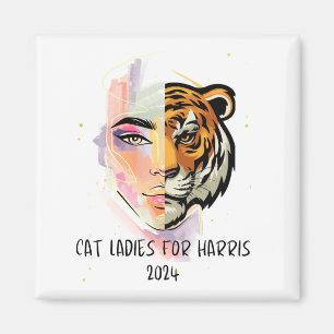 Imán Gato Damas para Harris 2024