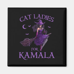 Imán Gato Damas Para Kamala Harris 2024 Witches Harris