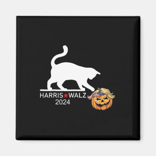 Imán Gato Damas Para Kamala Harris Funny Trump Hair 202