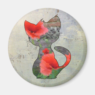 Imán Gato de amapola