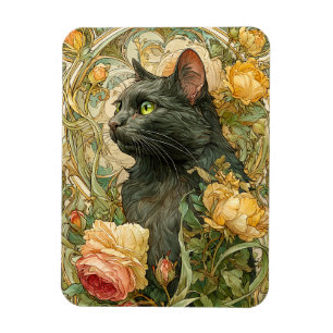Imán Gato de Art Nouveau