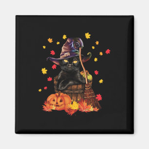 Imán Gato de bruja Calabaza Cae Gato divertido Perro Ga