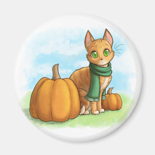 Imán Gato de calabaza