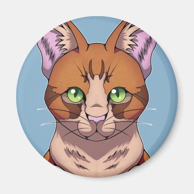 Imán Gato de corte (Frente)