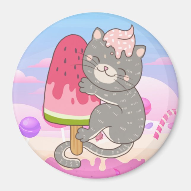 Imán Gato de corte (Frente)