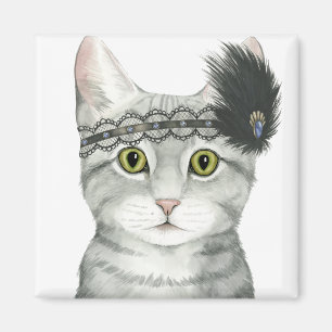 Imán Gato de descarga Bejeweld Con Lace