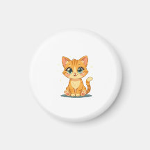 **Gato de Dibujos Animados Adorable – Ilustración