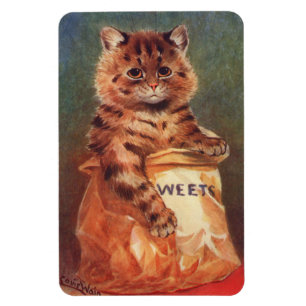 Imán Gato de dulces mixtos de Louis Wain