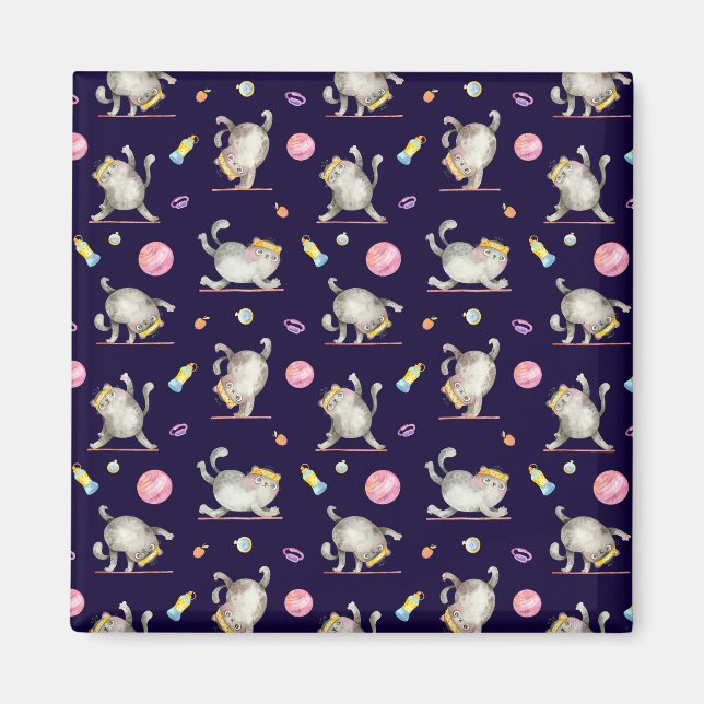 Imán Gato De Fitness (Frente)