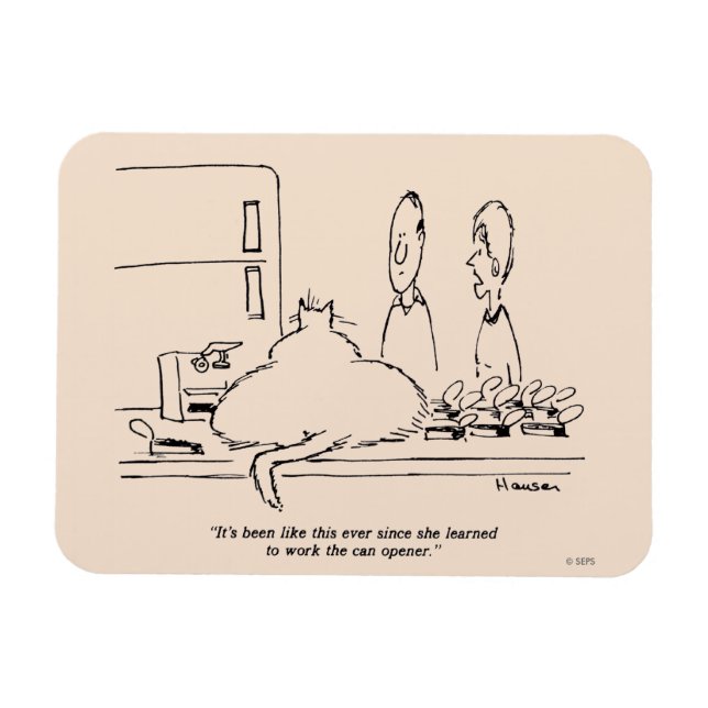 Imán Gato de grasa (Horizontal)