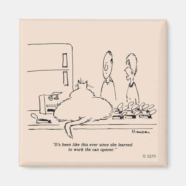 Imán Gato de grasa (Frente)