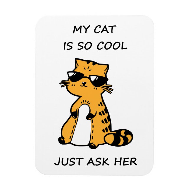 Imán Gato de Guay caprichoso (Vertical)