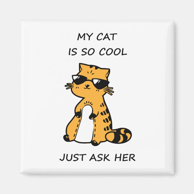 Imán Gato de Guay caprichoso (Frente)