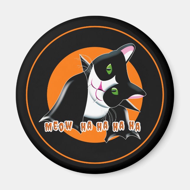 Imán Gato de Halloween (Frente)