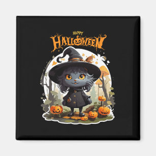 Imán Gato de Halloween ama al divertido y espeluznante 