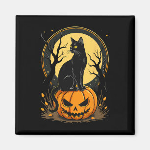 Imán Gato de Halloween Fomnio Fall Trompecabezas Gato