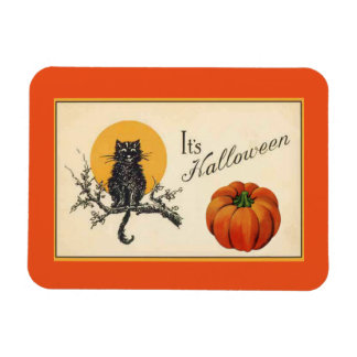 Imán Gato de Halloween vintage