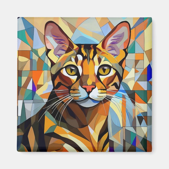 Imán Gato de IA (Frente)