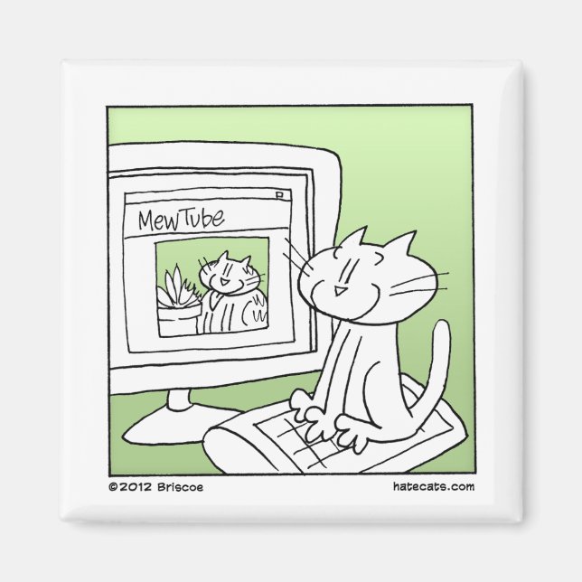 Imán Gato de Internet (Frente)