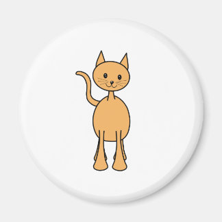 Imán Gato de jengibre. Personalizado de gato naranja.