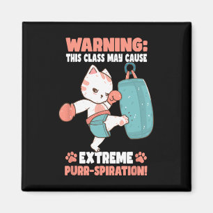 Imán Gato de kickboxing para hombres mujeres niños 