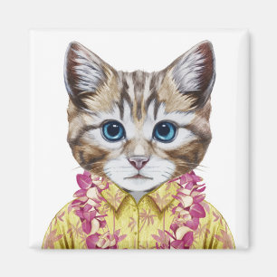 Imán Gato de Kitty Hawaiano