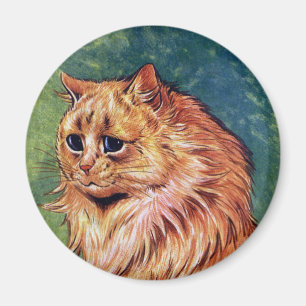 Imán Gato de la mermelada con los ojos azules