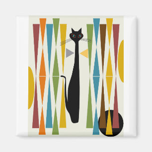 Imán Gato de MidMod Art 2