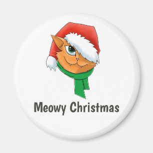 Imán Gato de Navidad