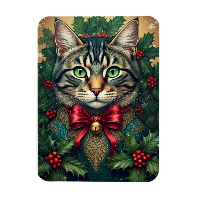 Imán Gato de navidades 2024 (Vertical)