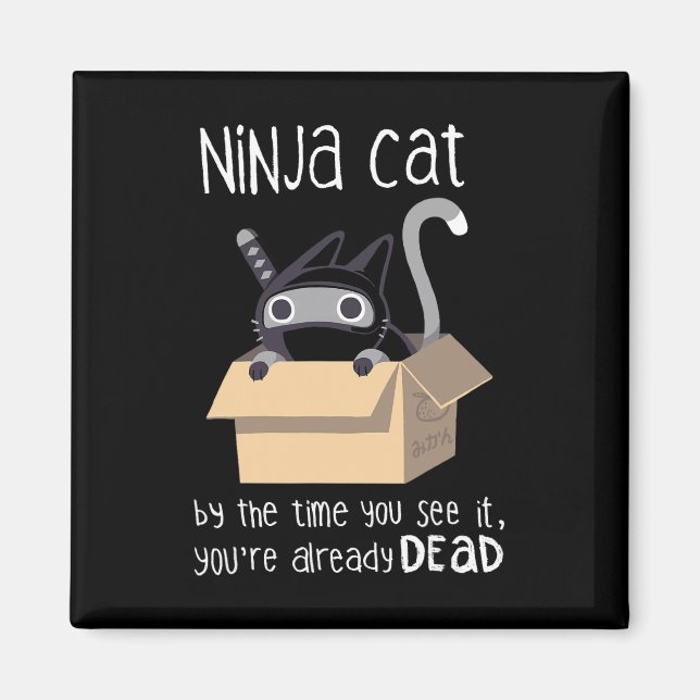 Imán Gato de Ninja (Frente)