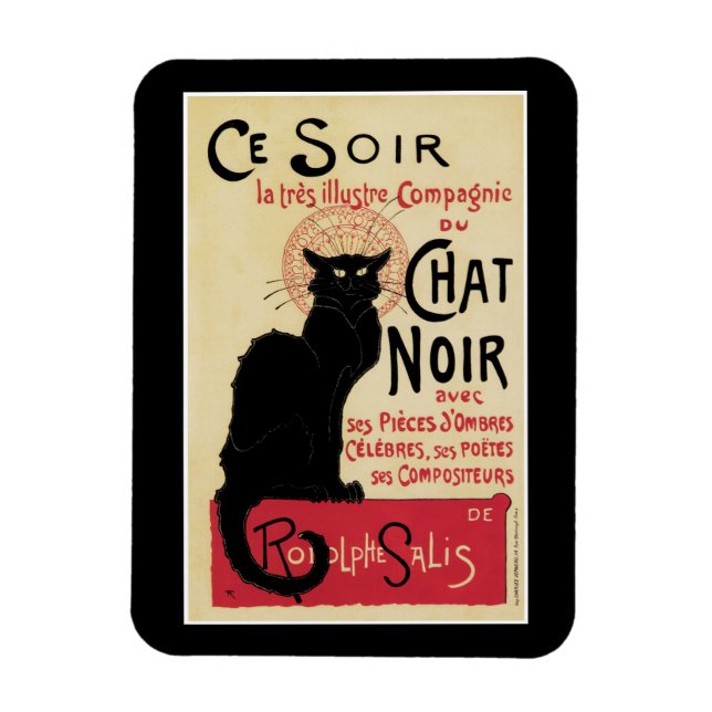 Imán Gato de Noir~Black de la charla (Vertical)