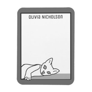 Imán Gato de Novedad personalizado de arte de Gatito ga
