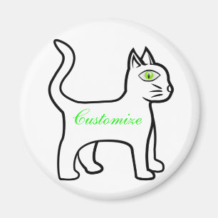 Imán Gato de ojo verde Thunder_Cove