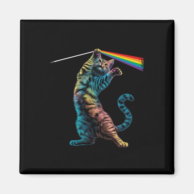 Imán Gato de rock de rock de gato (Frente)