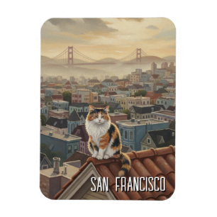 Imán Gato de San Francisco en el tejado