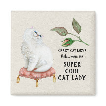Gato de Super Guay Lady Hip Typography Gato persa