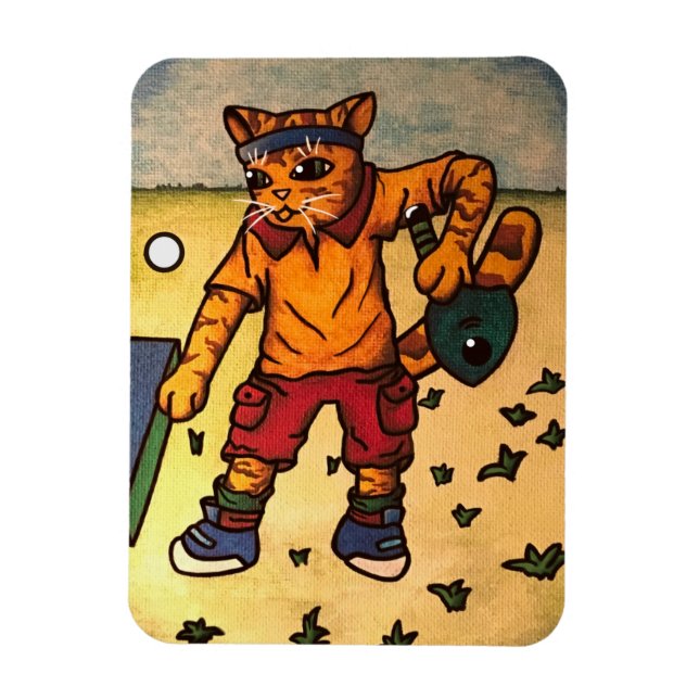 Imán Gato de tenis de mesa (Vertical)