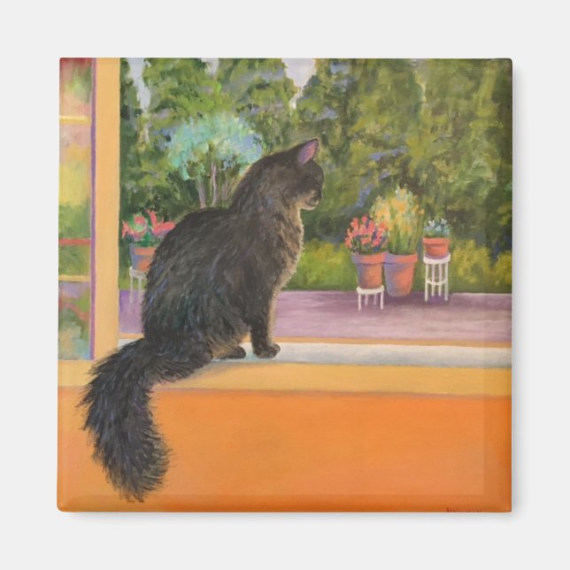 Imán Gato de ventana (Frente)