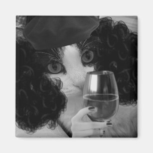 Imán Gato de vino