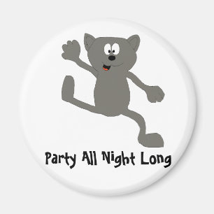 Imán Gato del baile del dibujo animado