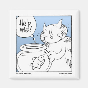 Imán Gato del comedor de los pescados