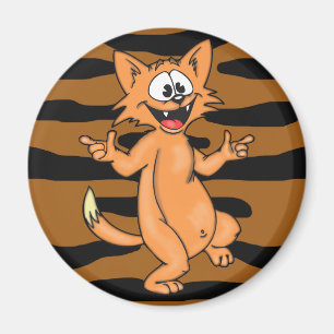 Imán Gato del dibujo animado del baile