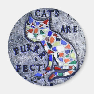 Imán Gato del mosaico